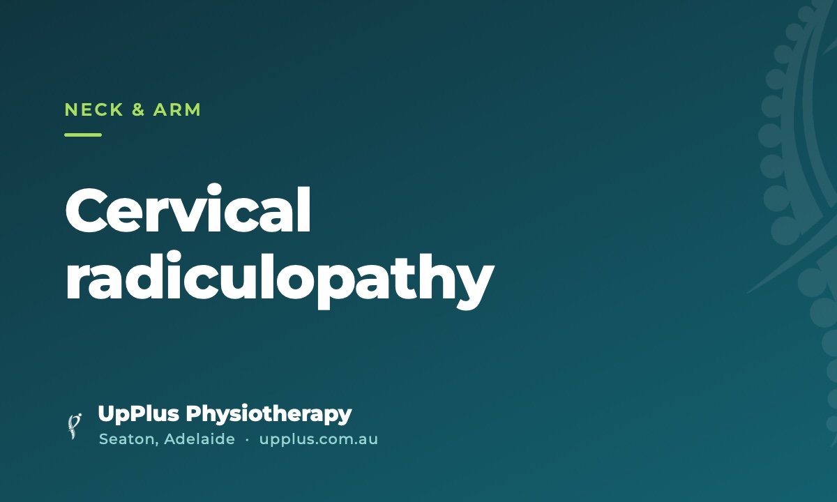 Cervical radiculopathy: neck pain that runs down your arm