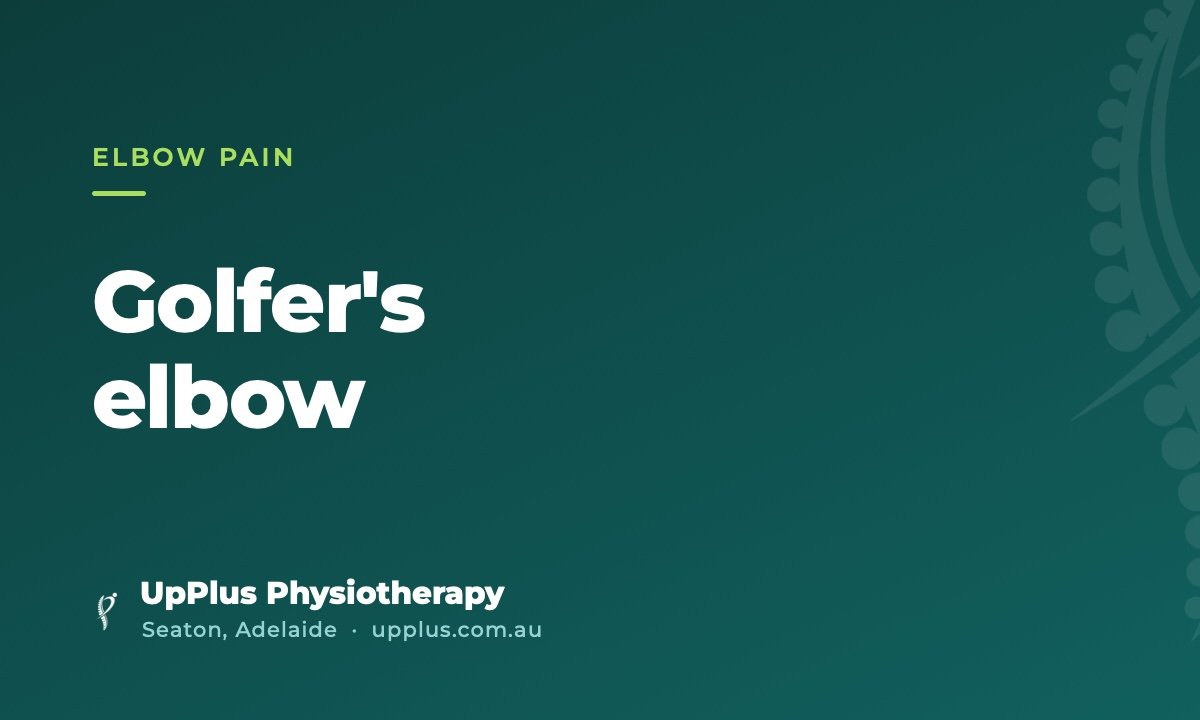 Golfer's elbow: why your inner elbow hurts and what helps